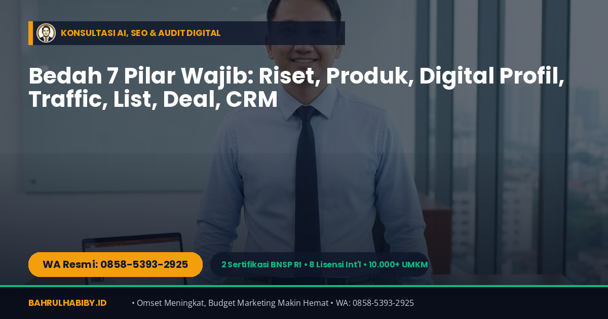 Jasa Konsultan AI & Konsultan SEO Makassar (MarkasAI.ID & WebSEOJualan.com) — Bahrul Habiby (WA 0858-5393-2925) - Gambar 2